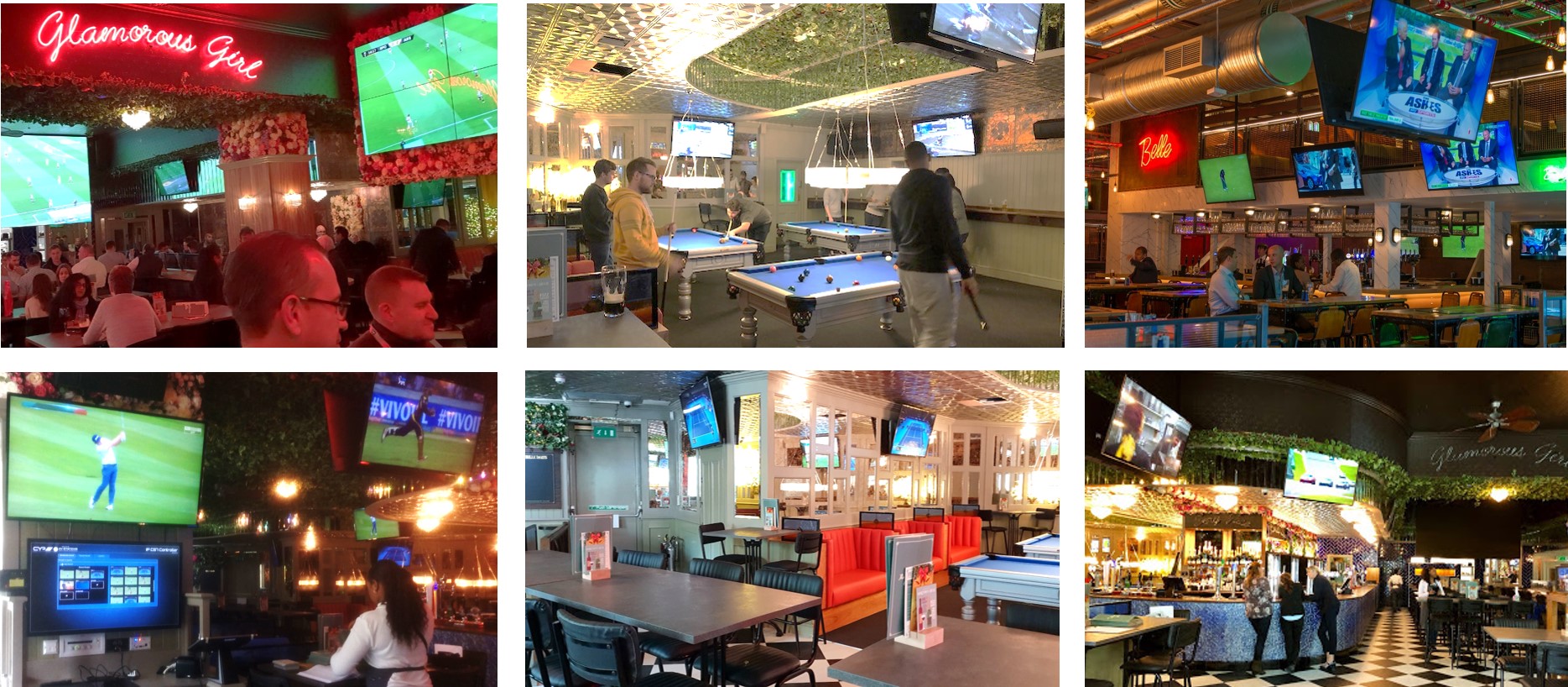 AV over IP Applied in a European Entertainment Sports Bar