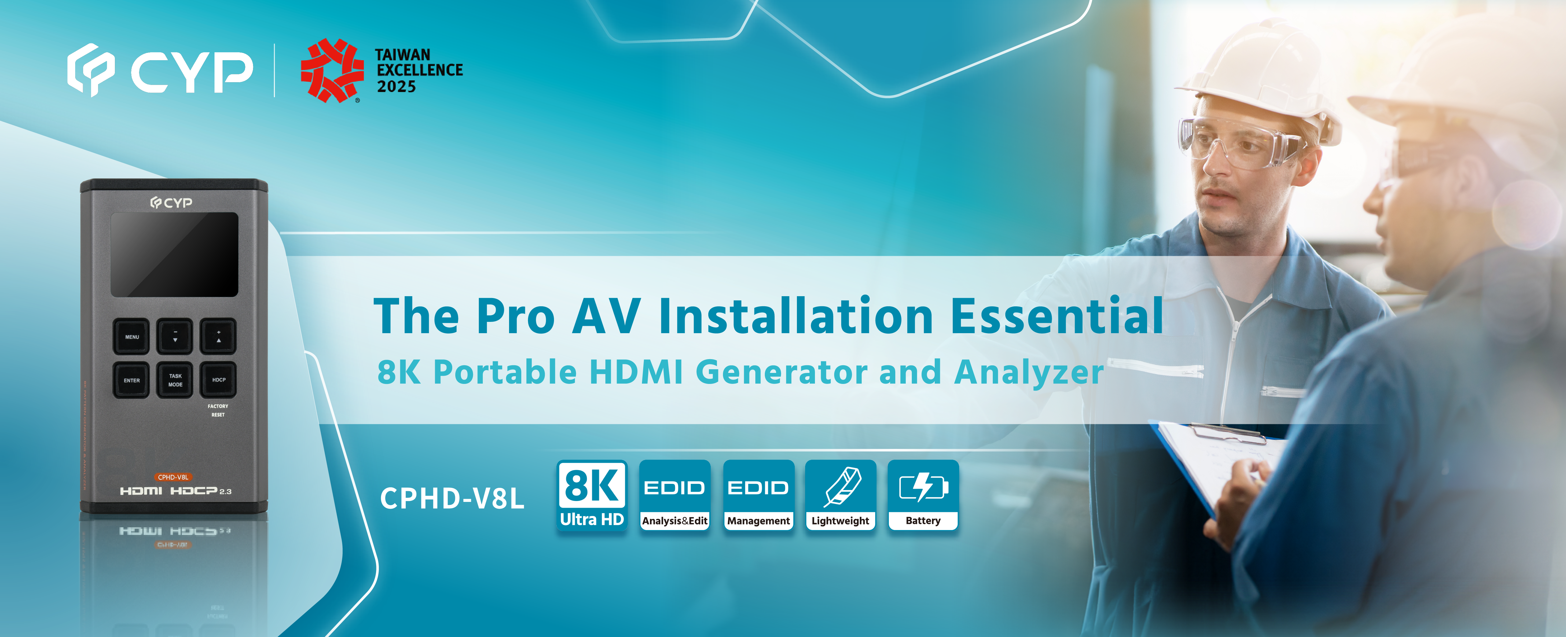 8K Portable HDMI Generator and Analyzer